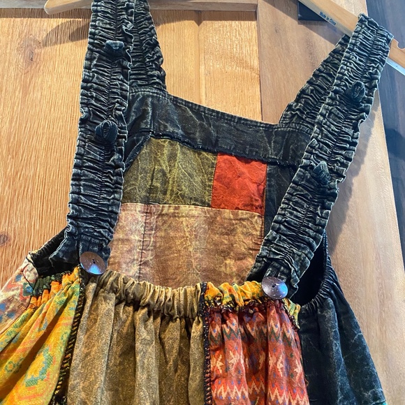 Patchwork overalls NWOT - Picture 4 of 5